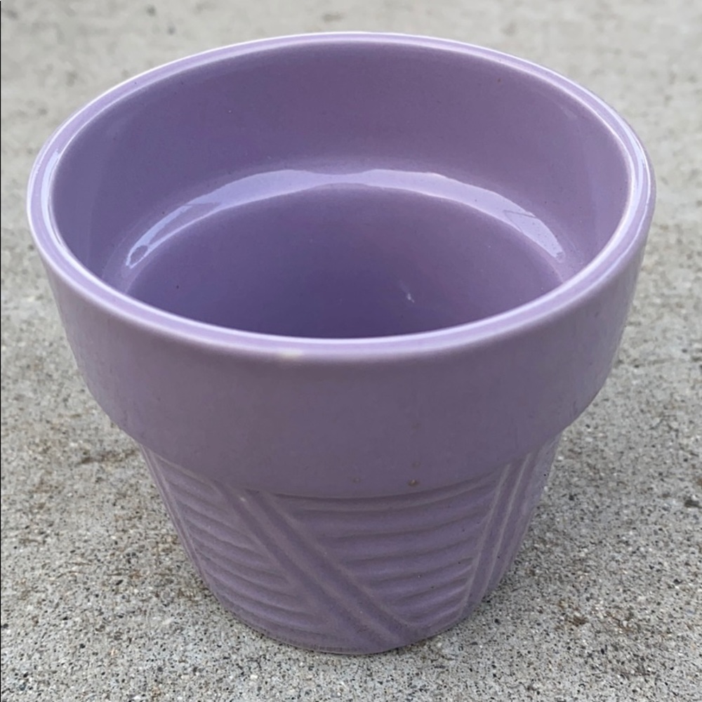 Purple lavender small succulent seed starter pot